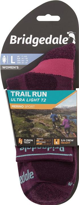 Produktbild Bridgedale Ultralight T2 Merino Sport 3/4 Crew (41 - 43)