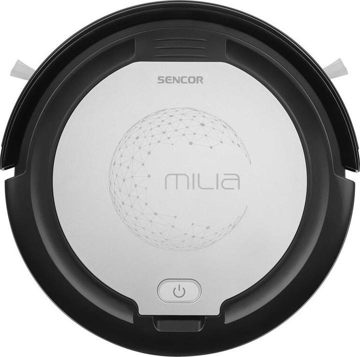 Actual product image Sencor SRV 1000SL robot vacuum 0.2 L Bagless Black, Silver (Vacuum mopping robot)