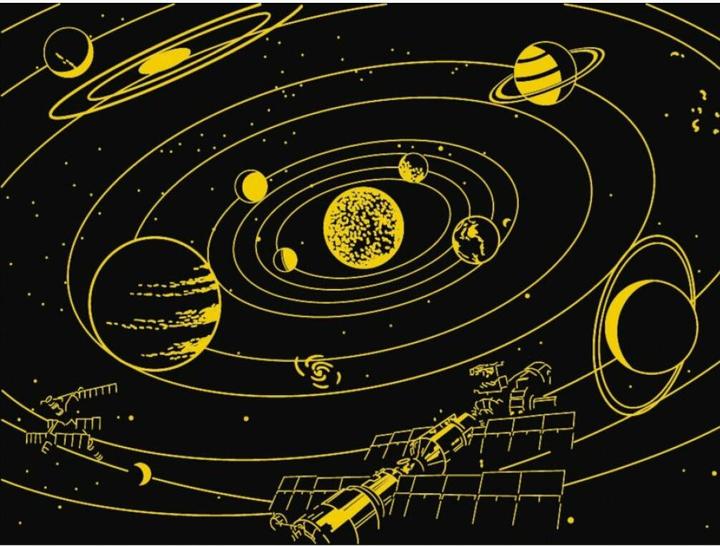 Actual product image Ravensburger - 500 parts Star Line fluorescent - The Solar System (500 pieces)
