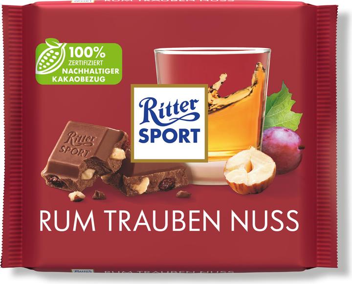 Actual product image Ritter Sport BV Rum Grape Nut 10 (100 g)