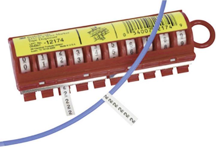 Actual product image 3M Printed adhesive marker code™ cable markers