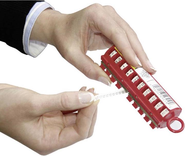 Actual product image 3M Printed adhesive marker code™ cable markers