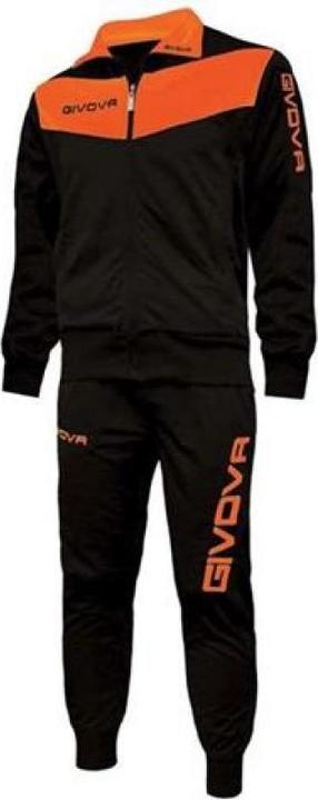 Produktbild Givova Tuta Visa Fluo Trainingsanzug Schwarz-Orange TR018F 1028 XS (XS)