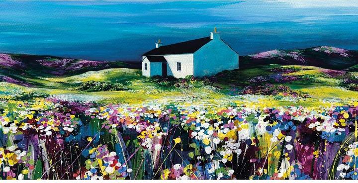 Immagine prodotto Avril Thomson Smith Stampa su tela Sfumature d'estate (50 x 100 cm)
