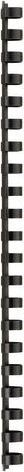 Immagine prodotto GBC Raccoglitore di dorso 12mm, 21 anelli, nero, 100 pezzi.