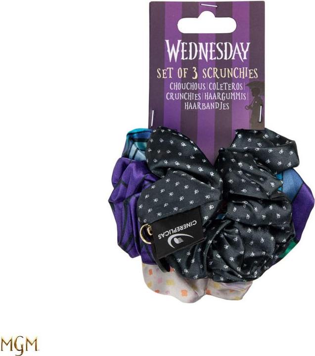 Actual product image Cinereplicas Wednesday: Hair ties (3 pieces (Hair tie)