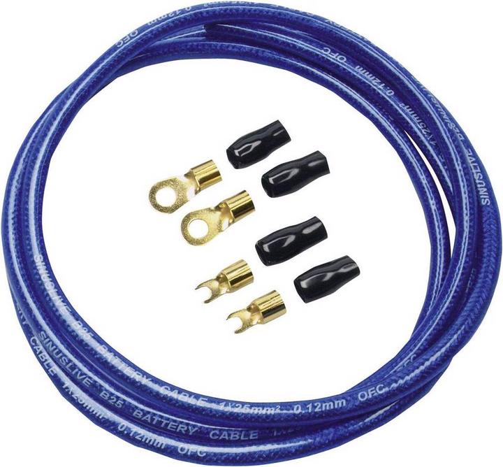 Actual product image Sinuslive Car HiFi Power Cable Set Sinus Live Battery Cable