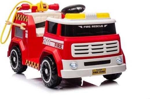 Produktbild Es-toys Kinderfahrzeug – Elektro Auto „Feuerwehr“ – 12V7AH Akku, 4 Motoren - Fernsteuerung, MP3 + Si (12 V)