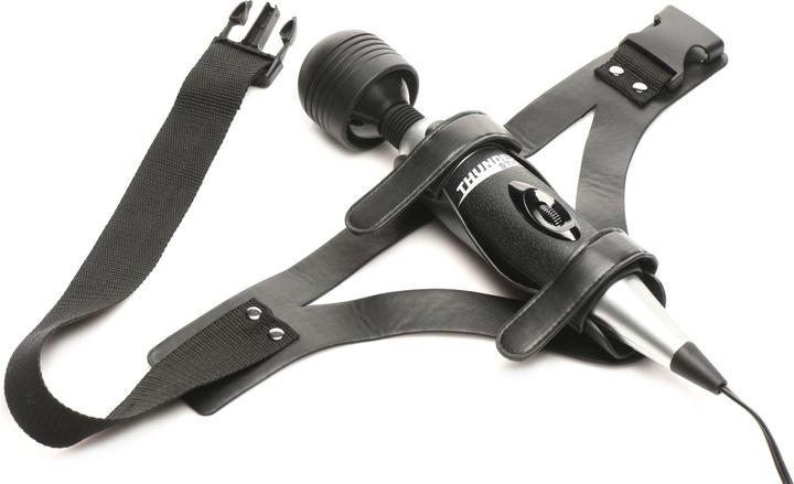 Actual product image Master Series XR Brands - Thunder Strap Wand Thigh Harness - Black