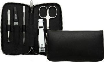 Produktbild Dukas Schwarzes Maniküreset für Männer Zipper 6 Stück Premium Line
