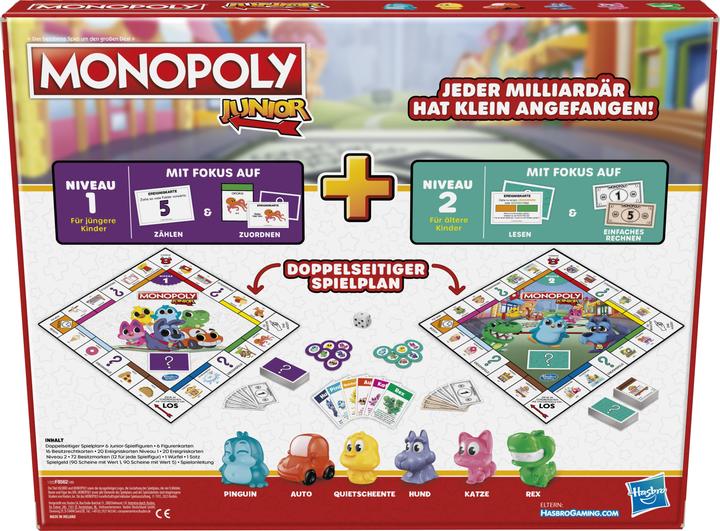 Immagine prodotto Monopoly Junior 2 giochi in 1 (Tedesco)