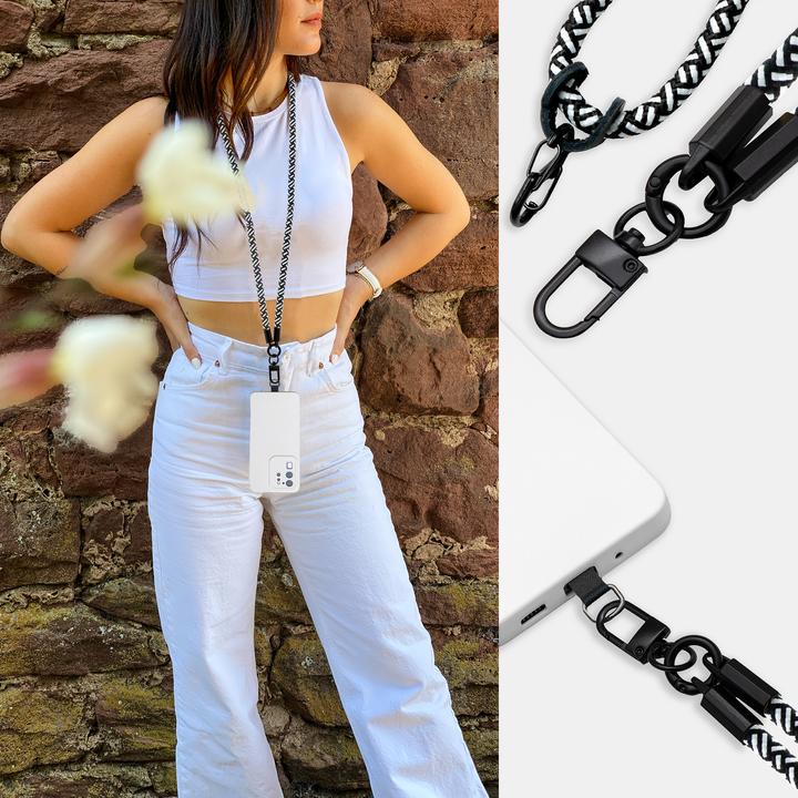 Actual product image Cadorabo Chain case for Samsung Galaxy J3 2017 US Version necklace cover adjustable
