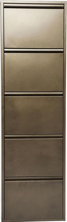Image du produit Kare Design Meuble à chaussures Caruso 5 bronze (50 x 14 x 170 cm)