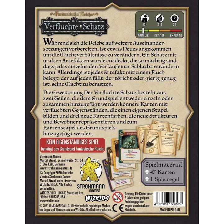 Image du produit Strohmann Games STR21006 - Der Verfluchte Schatz : Fantastische Reiche, 2-6 joueurs, 10 ans et plus (extension DE) (Allemand)
