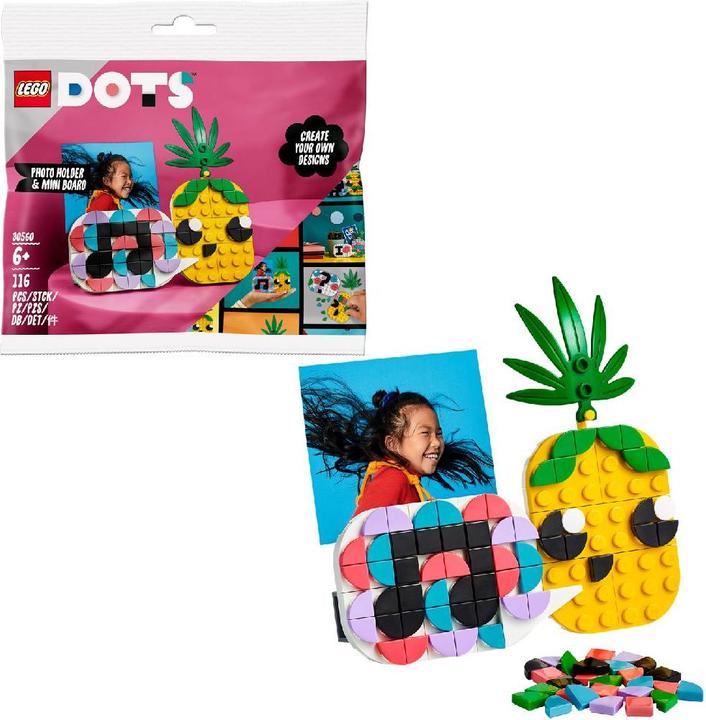 Actual product image LEGO 30560 Pineapple photo holder & mini chalkboard (30560, LEGO Dots)