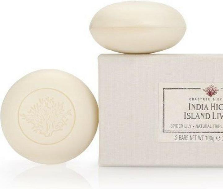 Nuxe Crabtree & Evelyn Duo Set India Hicks Island Living Hydrating Soap Bar - 2 Stück, 100 Gramm
