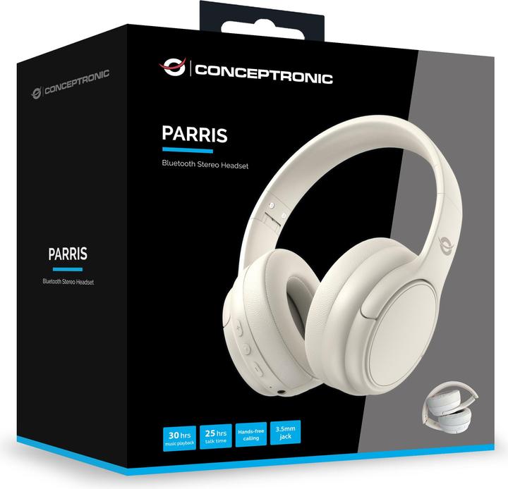Actual product image Conceptronic Headset Wireless Bluetooth 5.4 Dual-Device ws (25 h, Cable)