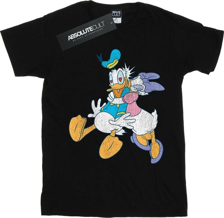 Immagine prodotto Disney Donald And Daisy Duck Kiss Maglietta Uomo (M)