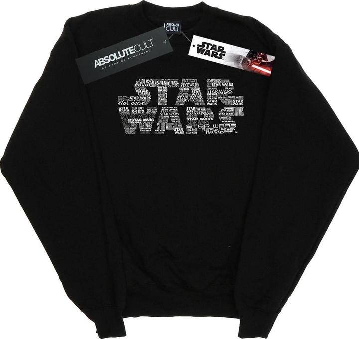Star Wars Repeat Text Logo Sweatshirt