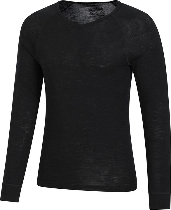 Actual product image Mountain Warehouse Mens Merino Wool V Neck Base Layer Top (XXS)
