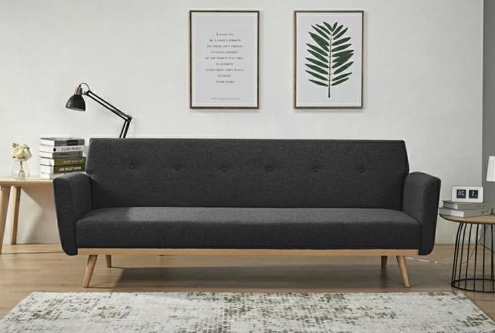 Produktbild SalesFever Schlafsofa Struktur schwarz (Bettsofa)