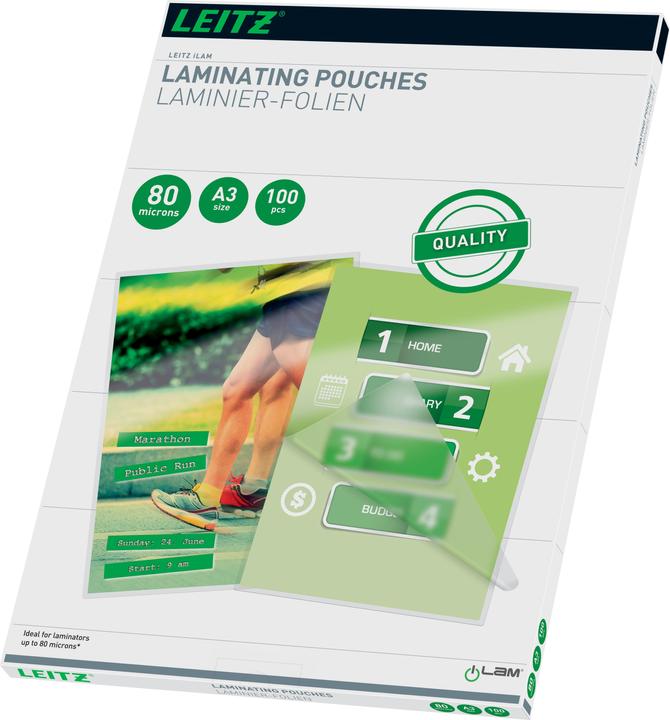 Leitz hot laminating foils A3 (A3, 100 Piece, 80 µm)
