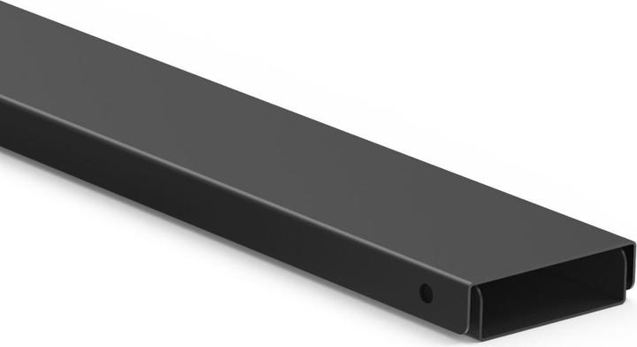 Produktbild Hama Kabelkanal aus Metall, magnetisch, 90 x 5,6 x 1,6 cm, Schwarz (Kabelkanal, 90 cm)