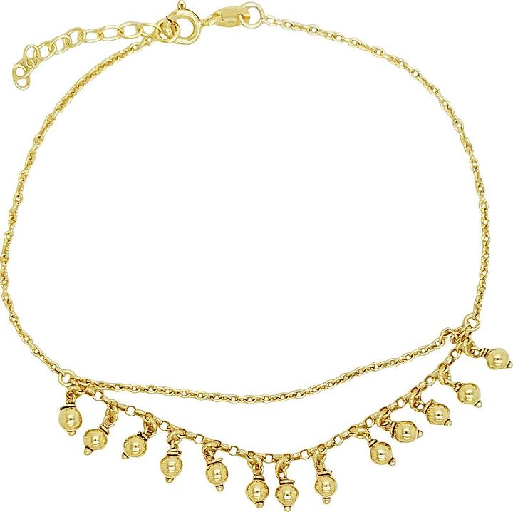 Produktbild Leyda Fusskette Wasserfall (Silber 925, vergoldet 750 / 18 K Gold, 26 cm)