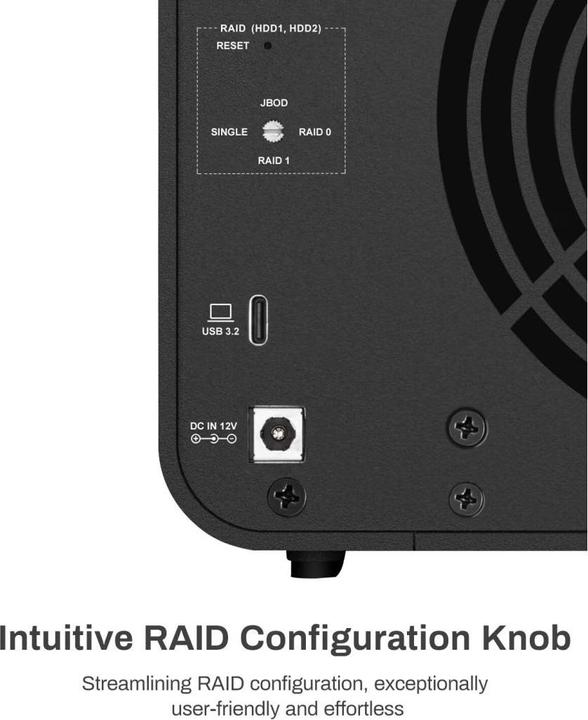 Immagine prodotto Terramaster L'8-BAY USB 3.2 GEN 2 D8HYBRID RAID 0/1/SINGOLO/JBOD (2.5", M.2, 3.5")
