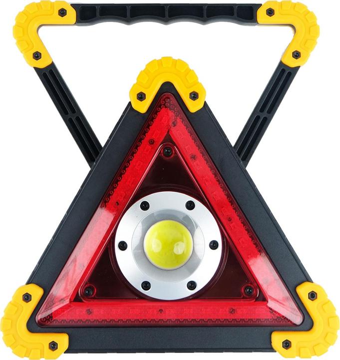 Actual product image ProPlus LED warning triangle with different light patterns