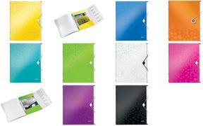 Produktbild Leitz Ordnungsmappe WOW, DIN A4, PP, 6 Fächer, grün-metallic laminierte Oberfläche, Oberflächenstruk (A4, 1 x)