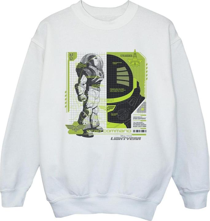 Actual product image Disney Girls Lightyear Buzz Tech Panel Sweatshirt (104)