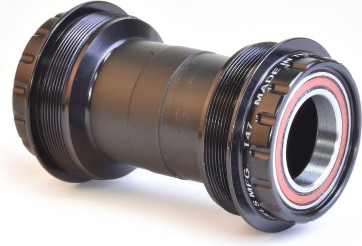 Wheels Manufacturing ABEC 3 Innenlager, T47 Outboard, Shimano Hollowtech 24mm Kurbeln, black