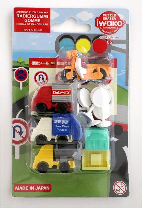 Actual product image Iwako Eraser Traffic Signs