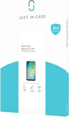 Produktbild Just in Case GehÃ¤rtetes Glas Clear Displayschutzfolie Motorola Moto E13 (1 Stück, Motorola Moto E13)