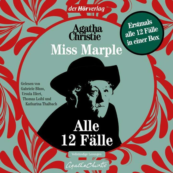 Actual product image Miss Marple - All 12 Cases (Barbara Heller, Ursula Gail, Ulrich Blumenbach, Agatha Christie, Sabine Roth, German)