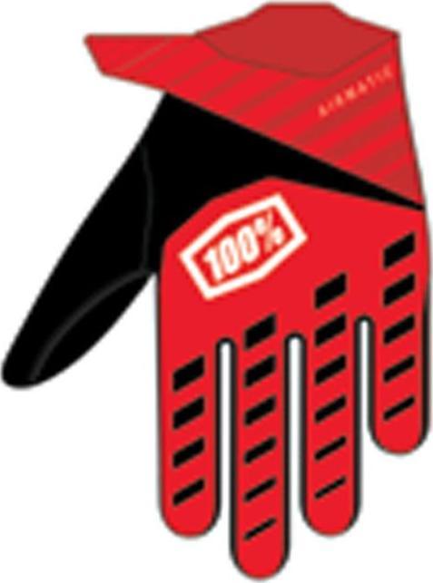 Actual product image 100% Gants Airmatic Youth rouge-noir KM (M)