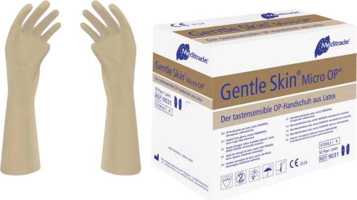 Image du produit Meditrade Gentle Skin® Gant chirurgical Micro OP® en latex, stérile, non poudré, taille 7 (7)