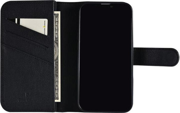 Image du produit Pierre Cardin Étui iPhone 13 - Book Case en cuir véritable noir & 9 fentes pour cartes No.183 (Apple iPhone 13)