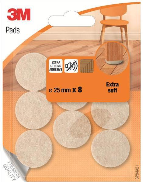 Actual product image Scotch Filzgleiter (Felt gliders, 8 Piece)