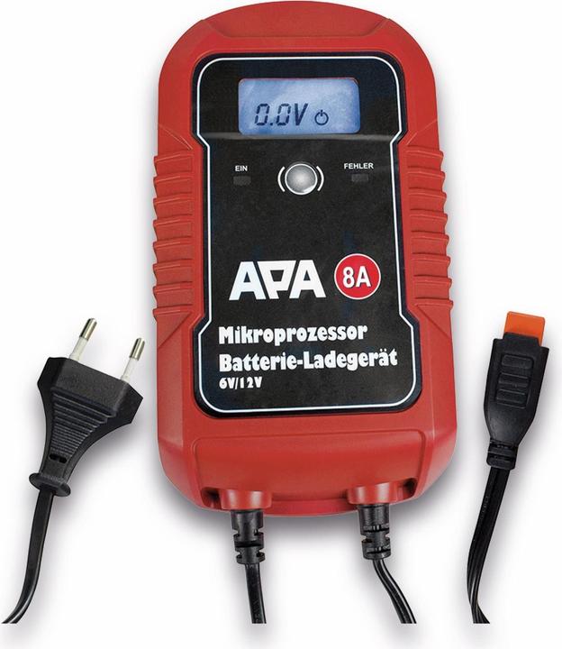 Image du produit APA Chargeur de batterie à microprocesseur (6V, 12V, 8 A)