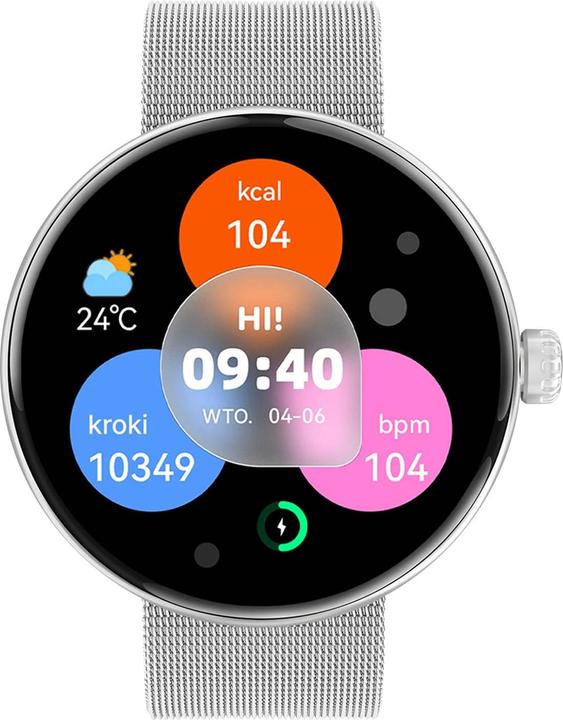 Actual product image Forever smartwatch Forevive 5 SB-365 silver