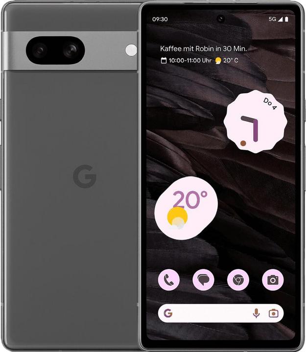Google Pixel 7a (128 GB, Charcoal, 6.10", SIM + eSIM, 64 Mpx, 5G)