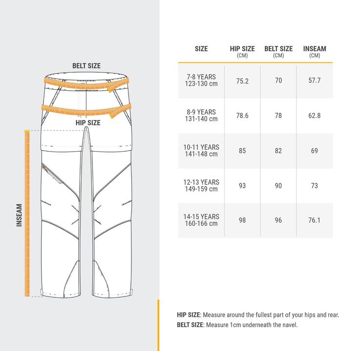 Nährwerte und Zutaten Quechua MH500 ZIP OFF (140)
