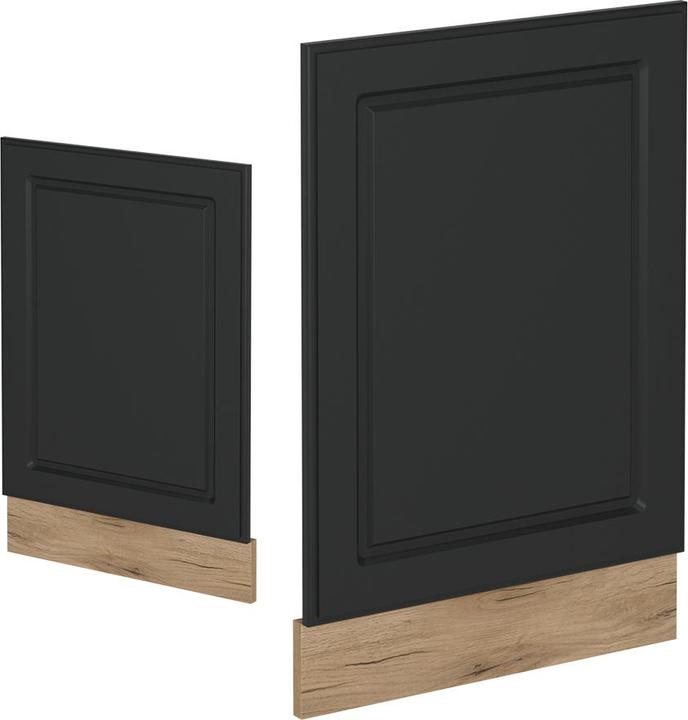 Actual product image Vicco Geschirrspülblende R-Line, Anthrazit Landhaus/Goldkraft Eiche, 45 cm, AP Eiche