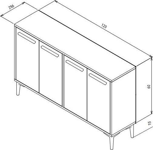Immagine prodotto Hanah Home Augustus (120 x 75 x 30 cm)