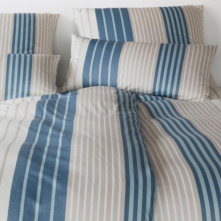 Actual product image Elegante Range dunkelblau (Bedding set, 135x200 cm + 80x80 cm)
