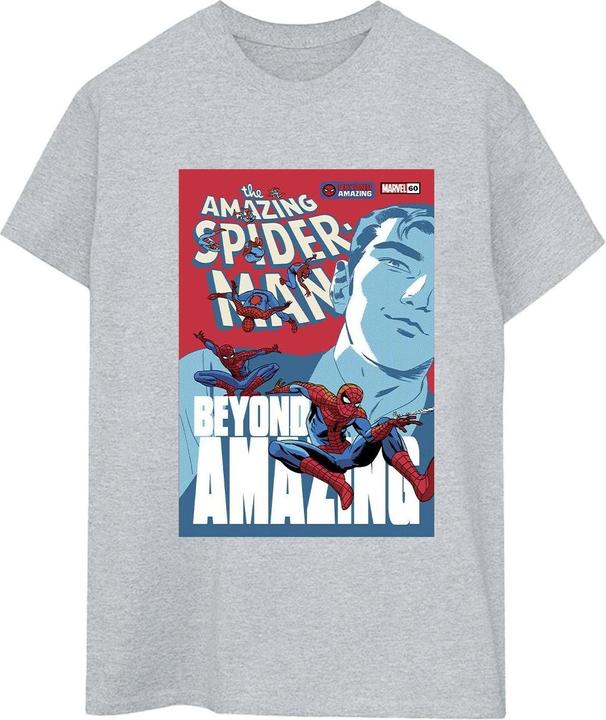 Actual product image Womens/Ladies Spider-Man Beyond Amazing Cover Cotton Boyfriend T-Shirt (M)