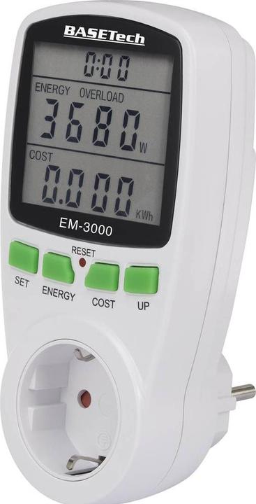 Produktbild Basetech EM-3000 Energiekosten-Messgerät Kostenprognose
