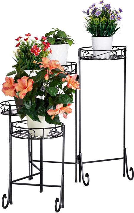 Relaxdays Escalier fleurs 5 étages